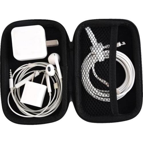 PU Bluetooth headset storage bag Mobile phone data cable charger storage box headset package