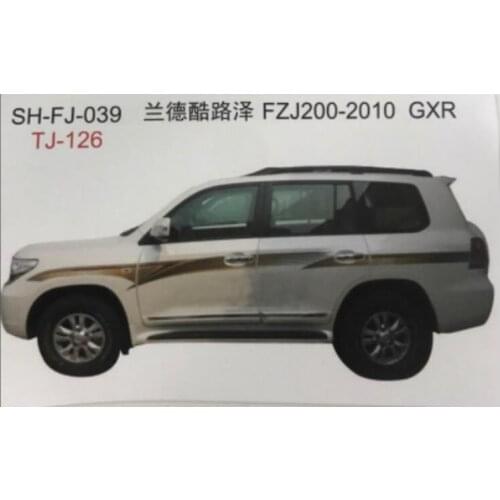 Stripe Style Side Stripes Car Both Body Stickers Decal Car Wrap Vinyl Film Automobiles Products For Toyota Land Cruiser LC200