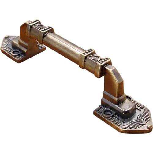 Pastoral Simplicity Retro Door Knobs Cupboard Handle Cabinet Pull - 200mm Red Bronze, as described