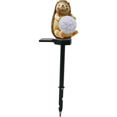 Solar Powered Garden Lights Hedgehog Design Decorative Lamps Waterproof Outdoor Yard Lawn Lamp | LED Light Stake Decorations