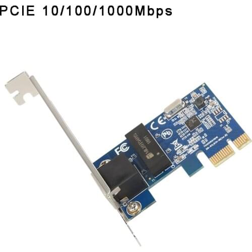 PCIE Gigabit Network Card RTL8111E 10/100/1000Mbps PCI-E RJ45 LAN Wired Ethernet Adapter for Desktop Drop Shipping