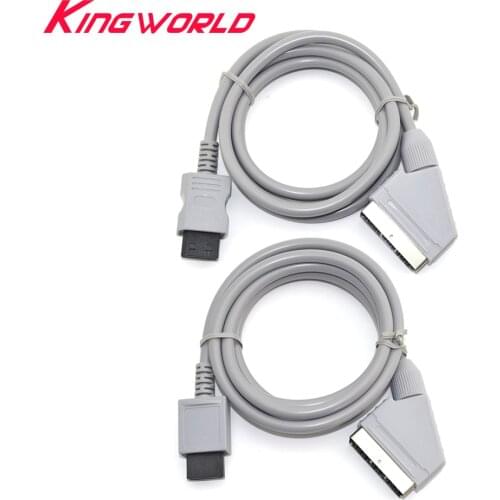 US/EU Plug RGB Scart Cable Video HD HDTV Cord for W-ii Console Game
