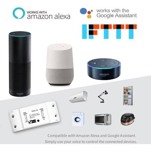 DIY WiFi Smart Light Switch Universal Breaker Timer Smart Life APP Wireless Remote Control Works with Alexa Google Home