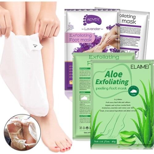 1Bag=2pcs Exfoliating Foot Mask Socks For Pedicure Socks For Feet Peeling Foot Mask Health Care Skin Care Feet Dead Skin Removal