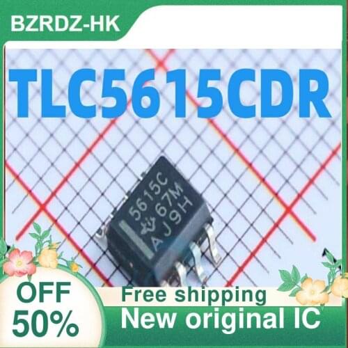 2-10PCS/lot TLC5615C 5615C TLC5615CDR 5615I TLC5615IDR New original IC
