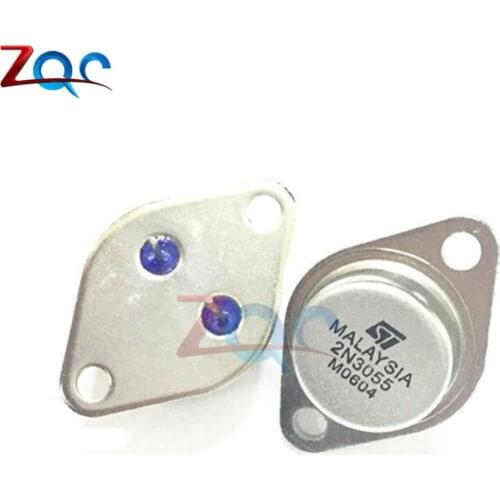 5Pcs 2N3055 TO-3 NPN AF Amp Audio Power Transistor 15A/60V