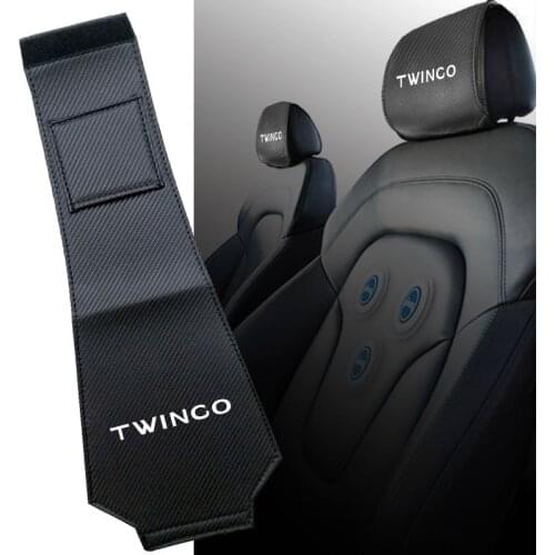 Car Cover Seat For Renault Twingo Auto Seat Back Support Cushion With Pockets Carbon Fiber Styling Pad Interior Car Accessories