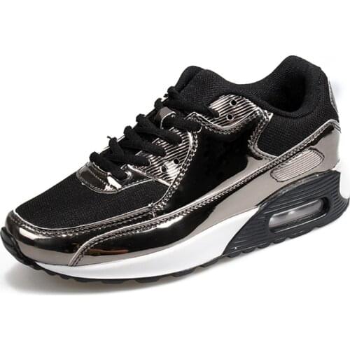 Shining Leather Flats Fashion Walking Shoes Women Summer Casual Daily Shoes Girls Autumn Non-Slip Sneakers for Street Travel