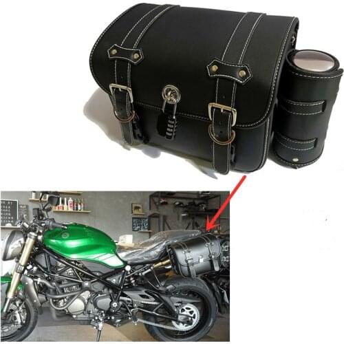 For Benelli 752S 752 S Left Motorcycle Side Saddle Bag with Mounting Bracket Rack
