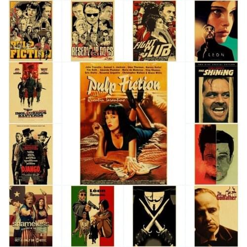 Forrest Gump Fight Club Pulp Fiction Canvas Painting Classic Movie Posters Prints Wall Art for Living Room Home Decor Cuadros