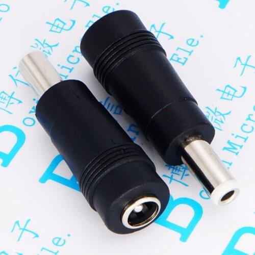 DC Converter Head DC5.5 * 2.1 Female To 5.5 * 2.5 Male DC Power Adapter Big Turn Small