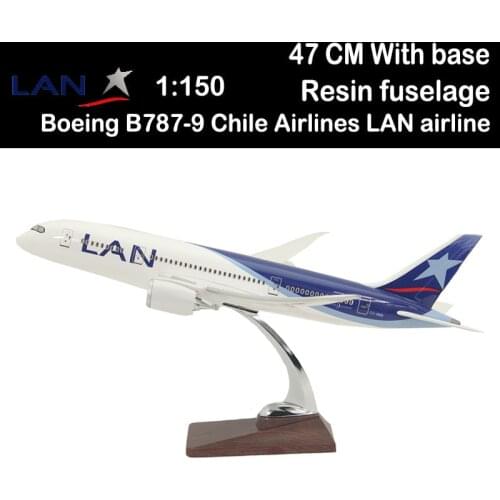 1/150 47CM Boeing B787-9 Chile Airlines LAN Airways airline Airliner aviation Toys plane gifts collection without undercarriage