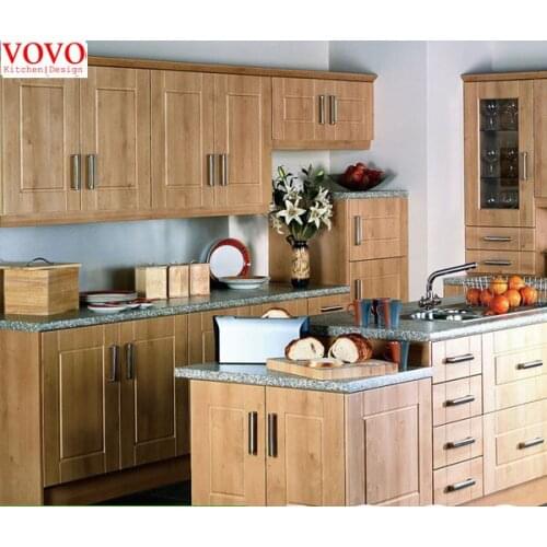 Birch solid wood kitchen cabinet