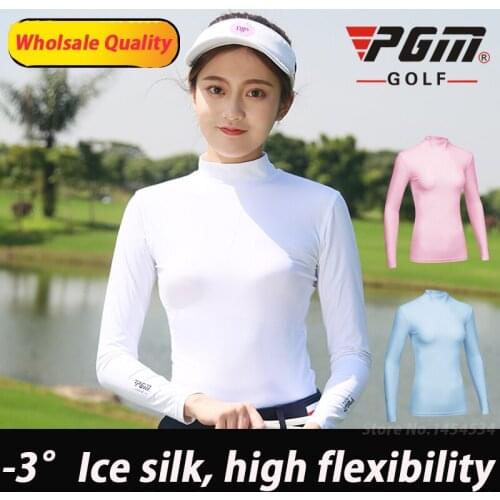 Multifunction Ice Cool Sportswear Shirt Outdoor Protection Sun Clothes Lady Summer Bottoming Shirt Long Sleeved Ball T-shirt