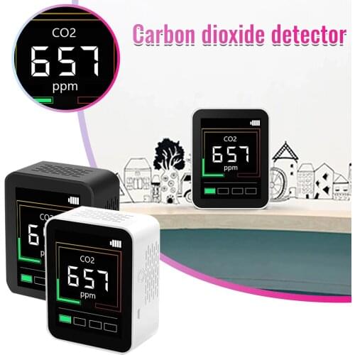 Multifunctional Co2 Meter Digital Temperature Humidity Sensor Tester Air Quality Monitor Carbon Dioxide Tvoc Detector#dg4