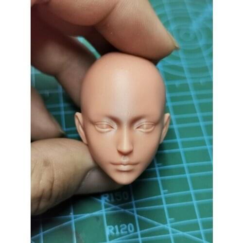1/6 Scale Girl Beauty Big Eyes Unpainted Head Model for 12''Body