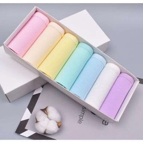 7Pcs Plus Size Underwear Women Panties Girls Briefs Low Seamless Sexy Lingeries Calcinha Cotton Underpants Solid Panty Intimate