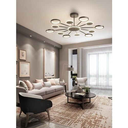 New led Chandelier For Living Room Bedroom Home chandelier by Modern Led Gold / Black adjustable Lamp Lighting chandelier lamp