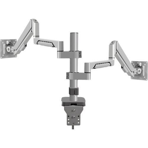 Pneumatic support, 14-32 inch up and down, Left and right dual screen display pneumatic support, Free height up and down