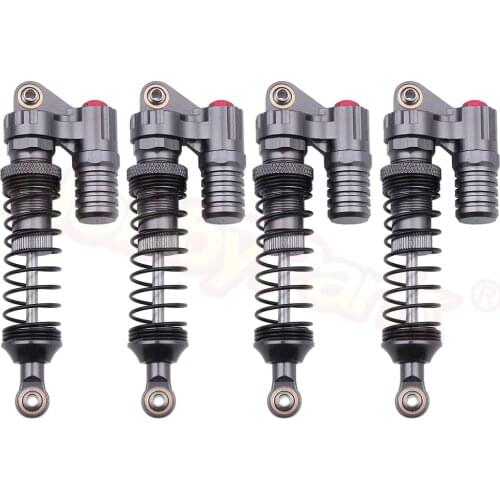 Full Metal RC Piggyback Shock Absorber for 1/10 RC Crawler Car Traxxas Trx-4 TRX4 Axial SCX10 90046 D90 KM2