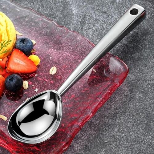 Portable Ice Cream Scoop Anti-slid Handle Large Capacity Zinc Alloy Digging Ball Spoon Non-stick Easy Use Home Ice Cream Spoon