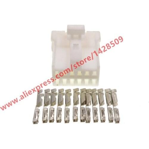 10 Sets 12 Pin Wire Electric Housing Plug Plastic Automotive Wiring Unsealed Connector With Terminals MG610376