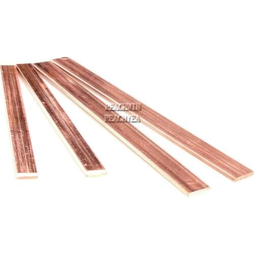 T2 Copper Row Copper Row Copper Flat Bar Copper Piece Pure Copper Row Pure Copper Conductive Strip Copper Bring Bar 3x8-20x500mm