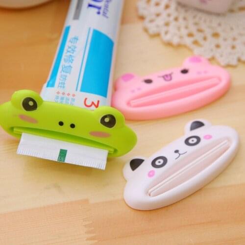 1Pcs Toothpaste Device Tooth Paste Dispenser Cute Animal Toothpaste Squeezer Tube Plastic Dispenser Bathroom Accessories