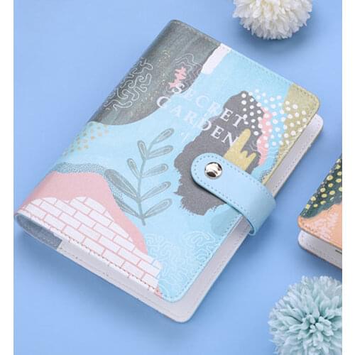 Yiwi Garden PU Binder A6 Notebook Diary Schedule Book Planner Diary Loose-leaf Binder Cute School Supplies