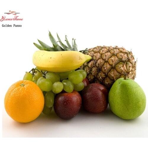 Golden Panno,Needlework,Embroidery,DIY fruit planting,Kits,14ct A variety of fruits ,Sets For Embroidery,0111