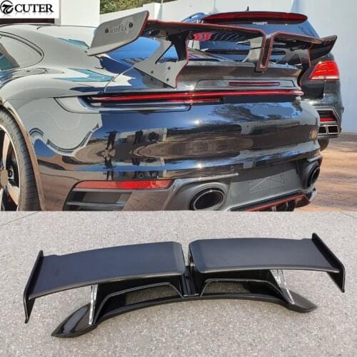 911 992 TA style Carbon fiber rear spoiler Fiber glass wing Car body kit for Porsche 911 992 Carrera 2019