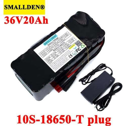 36V 20Ah Lithium Battery Pack 18650 20000mAh High rate 20A BMS for electric wheelchair Balancing scooter E-bike and 42V Charger