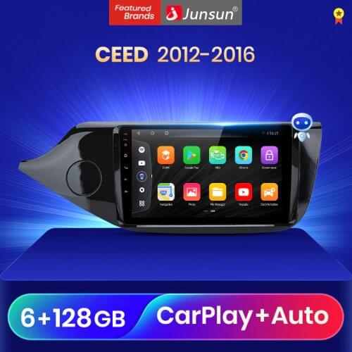Junsun V3Pro Qualcomm Voice Control Android 10 Car Radio Multimedia Player For Kia CEED 2012-2016 CarPlay Auto 2Din