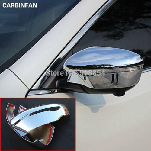 Car Styling ABS Chrome Door Rearview Mirror Cover Sticker Dedicated 2Pcs/Set For 2014 2015 2016 NISSAN QASHQAI J11