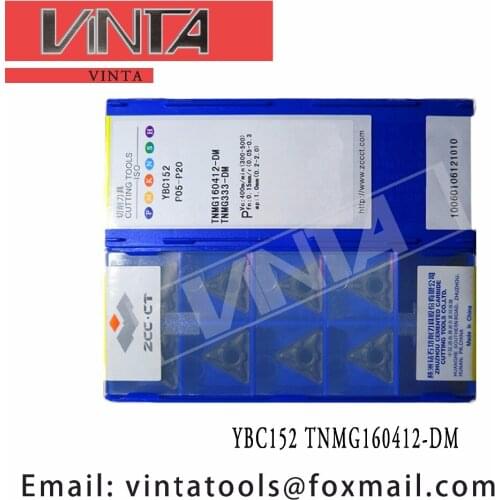 Free shipping high quality 10pcs/lots YBC252 YBC152 TNMG160412-DM cnc carbide turning inserts