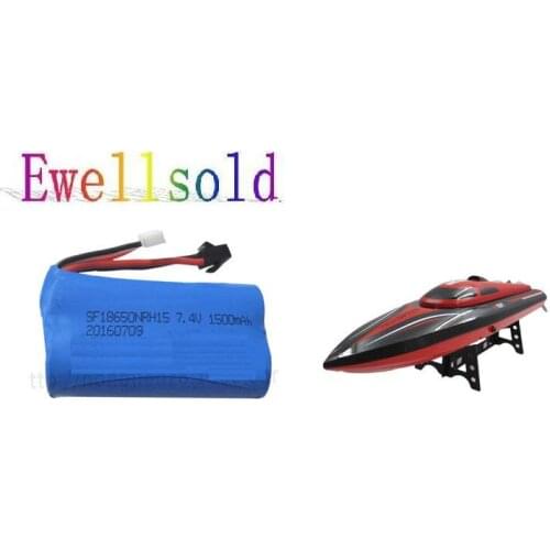 Ewellsold 7.4v 1500mAh Li-ion battery for H101 high speed RC boat