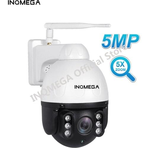 INQMEGA IP Camera 5MP 5M 5X Wifi Camera Outdoor With Night Vision Home Security CCTV Wireless IP66 camhi Onvif Cam