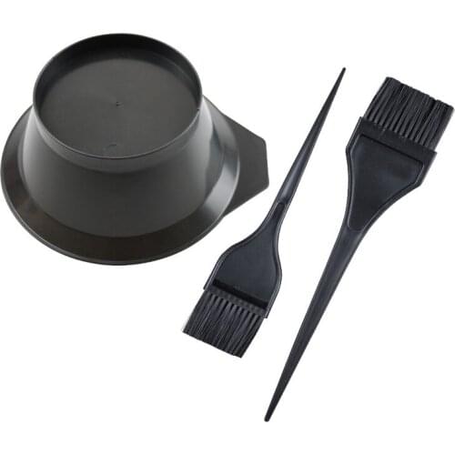 Lucky-Beauty Baking oil bowl brush set black hair dyeing bowl hair cleaning baking oil hair care bowl brush small bowl brush