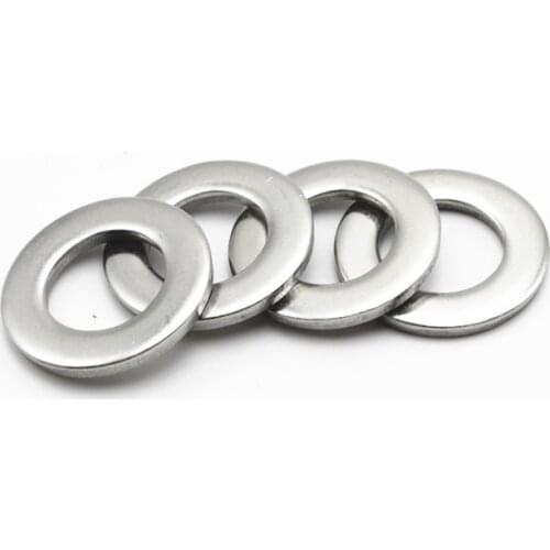 M1.6/M2/M2.5/M3/M4-M27 GB97 DIN125 Flat Washer 304 Stainless Steel Metal Gasket Meson Plain Washers