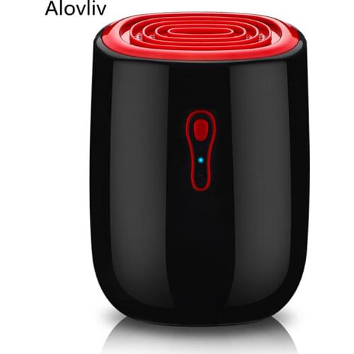 Red Color Mini Dehumidifier For Home Use Ultra-Quiet Wardrobe Clothes Dryers Bedroom Moisture Absorber 500ml