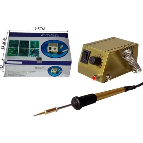 220V Mini Adjustable Thermostat Soldering Iron Repair Tool AC Soldering Station Portable Welding Equipment Sale