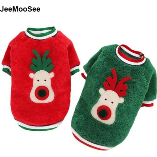 Soft Warm Pet Dog Jumpsuits Clothing for Dogs Pajamas Fleece Small Puppy Coat Pet Outfits Hoodie Clothing Cats Clothes Christmas