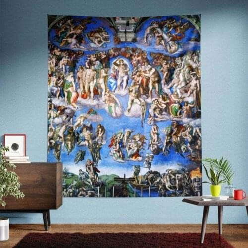 Renaissance Art Last Judgement Michelangelo Wall Hanging Luxury Home Decor