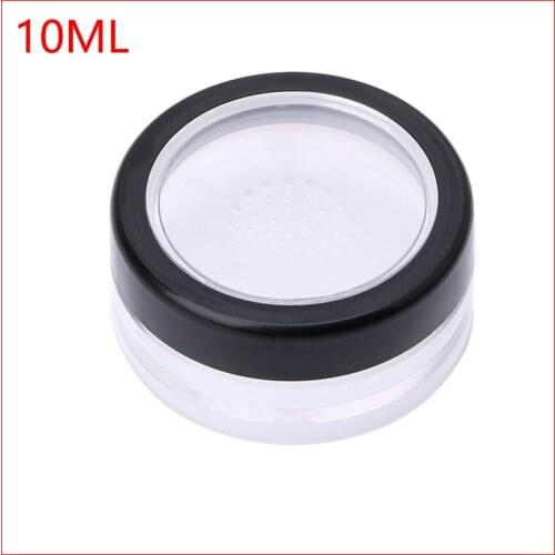 10g Plastic Loose Powder Jar Powder Puff Boxes Empty Cosmetic Container Travel New 200pcs/lot