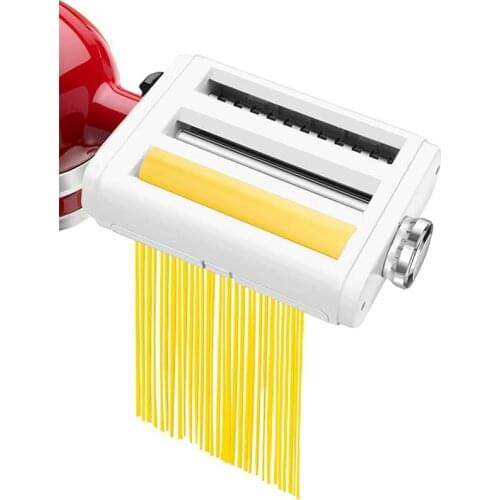 Pasta Maker Attachment 3 in 1 Set for KitchenAid Stand Mixers Included Pasta Sheet Roller Spaghetti /Fettuccine Cutter