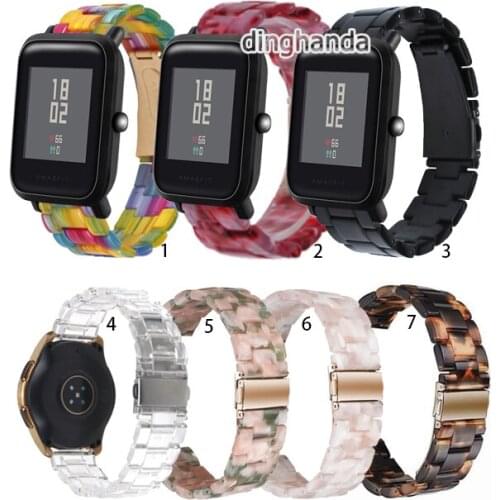 20mm Transparent Resin Strap Band For Huami Amazfit Bip/Bip Lite/Bip S/Bip S Lite/Bip U Series