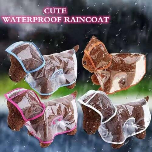 Dog raincoat spring/summer dress Teddy small dog pet VIP puppy raincoat transparent raincoat pet clothes waterproof dog clothing