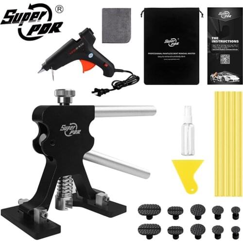 Super PDR Tools Car Paintless Dent Repair Dent Lifter Glue Gun Hot Glue Sticks Kit For Auto Body Hail Dent Removal Herramientas