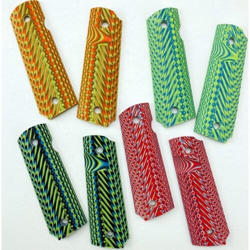 2Pieces tactics pistol 1911 Grips 4 colors G10 material Grips custom Grips CNC Material 1911 accessories