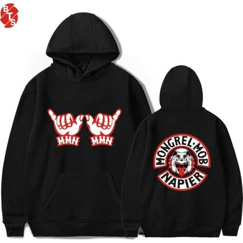 Mongrel Mob Fashion Printed Hoodies Women/Men Long Sleeve 2018 Hot Sale Hooded Sweatshirts Casual Trendy Hoodies Plus Size